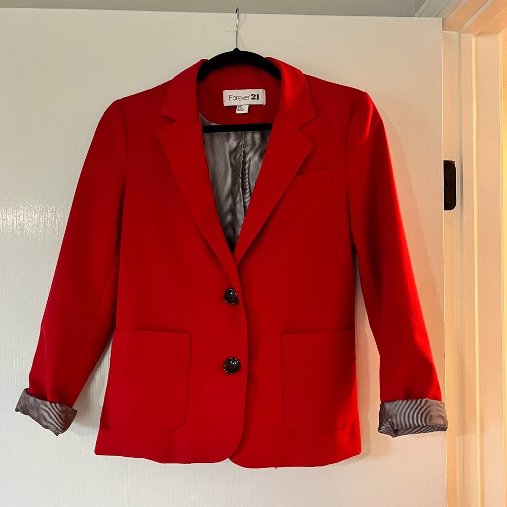 Forever21 Red Blazer - Size Small